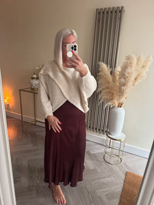 The wrap front jumper