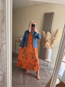 The botanical shirred dress