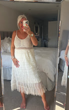 Load image into Gallery viewer, The Bora Bora crochet tulle dress
