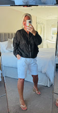 Load image into Gallery viewer, The 100% cotton Broaderie anglais zip jacket
