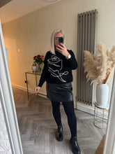 Load image into Gallery viewer, The monochrome diamanté knit
