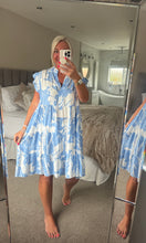 Load image into Gallery viewer, The Botanical frill sleeve smock dress

