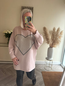 The supersoft sparkle heart jumper