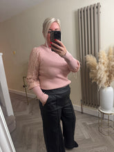 Load image into Gallery viewer, The sequin sleeve ribbed knit
