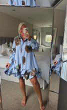 Load image into Gallery viewer, The zeta Otto floral striped shirt dress
