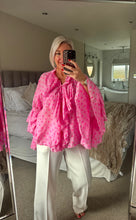 Load image into Gallery viewer, The Bora Bora polka dot frill cotton blouse
