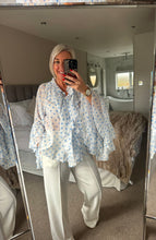 Load image into Gallery viewer, The Bora Bora polka dot frill cotton blouse
