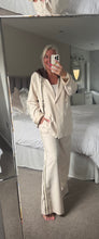 Load image into Gallery viewer, The Sports luxe Blazer trouser suit with detatchable hood
