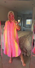 Load image into Gallery viewer, The Neon Aztec shirt dress
