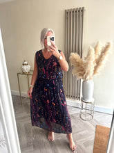 Load image into Gallery viewer, SALE The embroidered meadow silk dress (no exchange on sale items)
