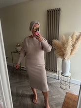 Load image into Gallery viewer, The fall collection “Ribbed two piece dress &amp; jumper set”
