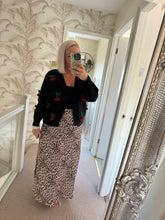 Load image into Gallery viewer, The cherry Pom Pom cardigan
