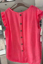 Load image into Gallery viewer, The Neon frill button back top
