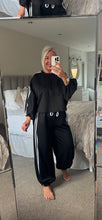 Load image into Gallery viewer, The sports luxe jersey stripe tracksuit
