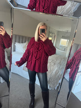 Load image into Gallery viewer, The Kriss cross cable knit jumper
