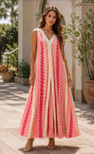 Load image into Gallery viewer, The Ibiza zig zag shimmer dress

