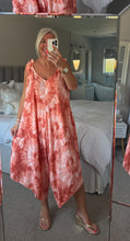 Load image into Gallery viewer, The Ibiza boho tie dye tie shoulder jumpsuit
