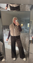 Load image into Gallery viewer, The Olivia reversible faux fur zip up gillet with pockets
