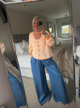 Load image into Gallery viewer, The cotton mix striped cardigan
