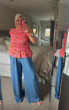 Load image into Gallery viewer, The Amalfi shirred frill top
