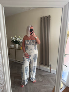 The baroque bandeau jumpsuit