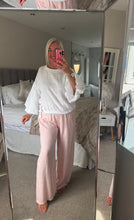 Load image into Gallery viewer, The Ibiza Linen tie bottom puff sleeve top
