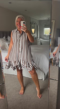 Load image into Gallery viewer, The Zeta Otto striped frill dress
