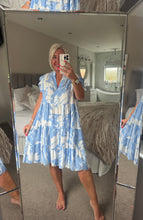 Load image into Gallery viewer, The Botanical frill sleeve smock dress
