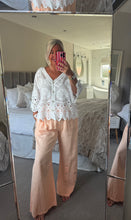 Load image into Gallery viewer, The Ibiza button through crochet top
