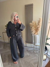 Load image into Gallery viewer, The Luxe jersey gold button tracksuit
