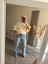 Load image into Gallery viewer, The crochet stripe frill top
