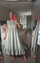 Load image into Gallery viewer, The Georgie gingham shirred dress
