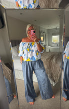 Load image into Gallery viewer, The Amalfi broaderie anglais Bardot top
