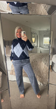Load image into Gallery viewer, The super stretch denim pin tuck joggers
