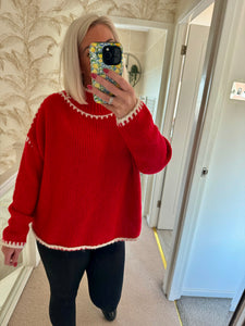 The Ally blanket stitch jumper