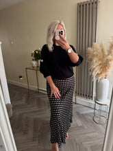 Load image into Gallery viewer, The diamanté detail puff sleeve jumper
