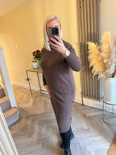 Load image into Gallery viewer, The cable knit button detail jumper dress
