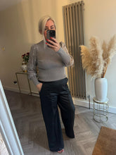 Load image into Gallery viewer, The sequin sleeve ribbed knit
