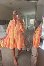 Load image into Gallery viewer, The Ibiza 100% cotton Aztec smock dress
