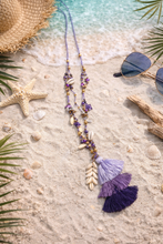 Load image into Gallery viewer, The Bora Bora tassel shell necklace
