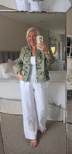 Load image into Gallery viewer, The Camo military soft denim jacket
