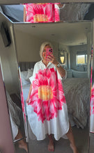 Load image into Gallery viewer, The Bora Bora button through printed shirt dress with pockets
