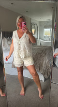 Load image into Gallery viewer, The Ibiza crochet shorts set
