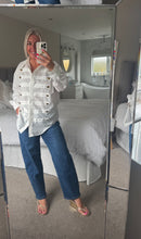 Load image into Gallery viewer, The Military gold button shirt
