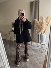 Load image into Gallery viewer, The fleece lined hoodie with animal print detail &amp; pockets
