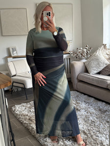 The ombré mesh dress