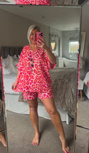 Load image into Gallery viewer, The Ibiza animal print shorts set with separate necklace
