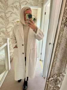 The chevron coat (longer length)