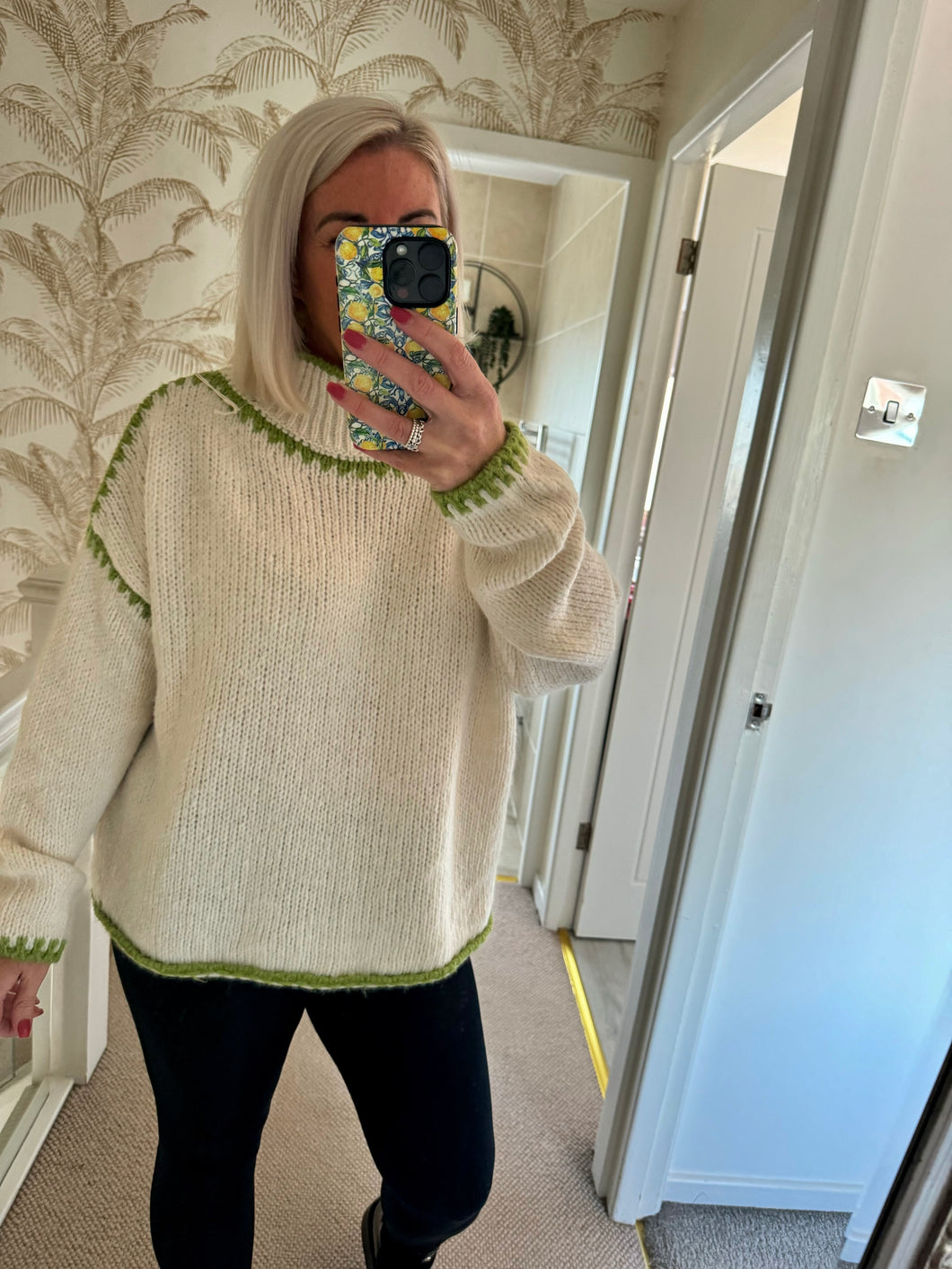 The Ally blanket stitch jumper