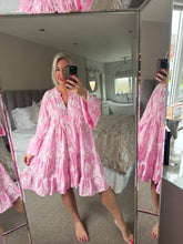 Load image into Gallery viewer, The Bora Bora embroidered smock dress
